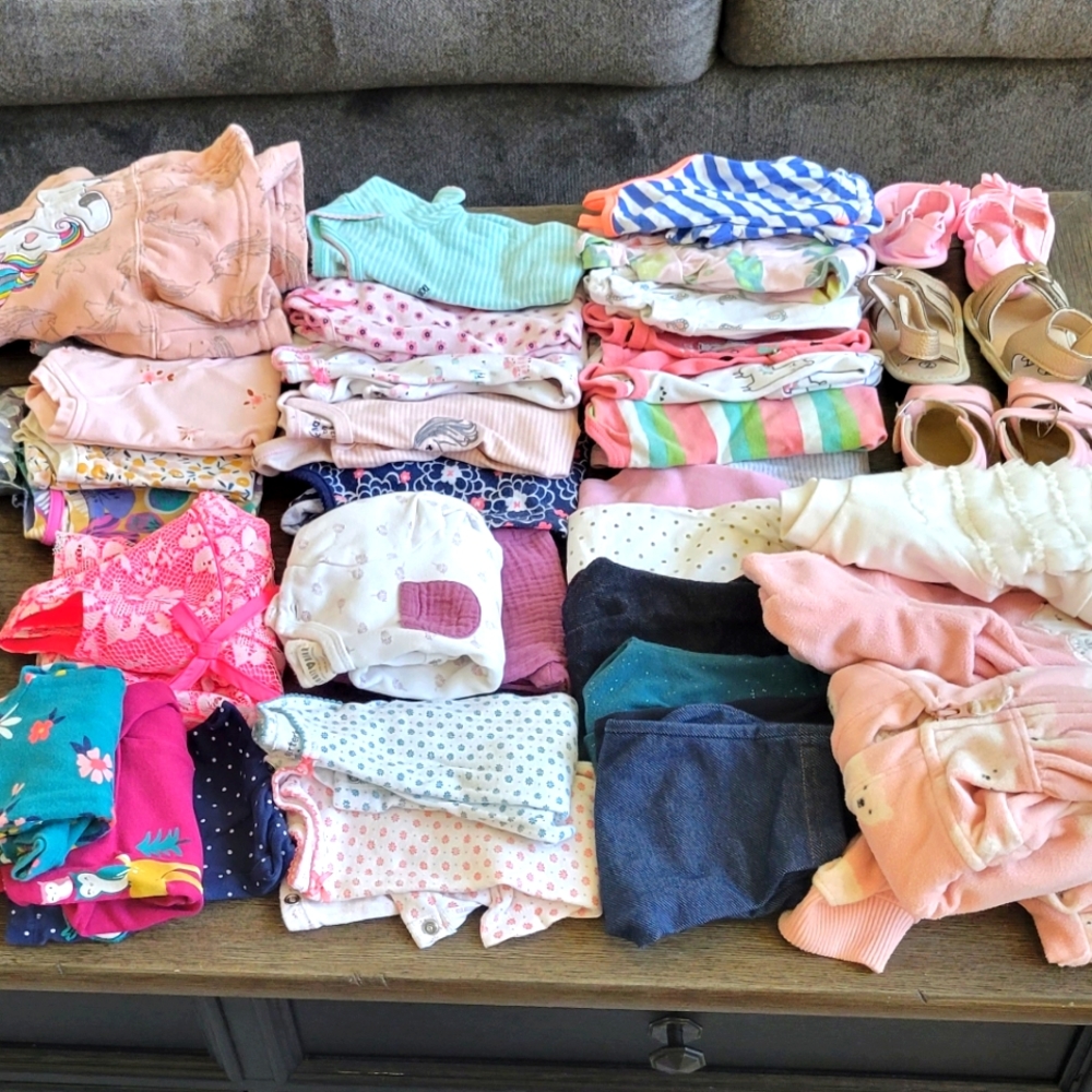 Huge 50-piece baby girl bundle